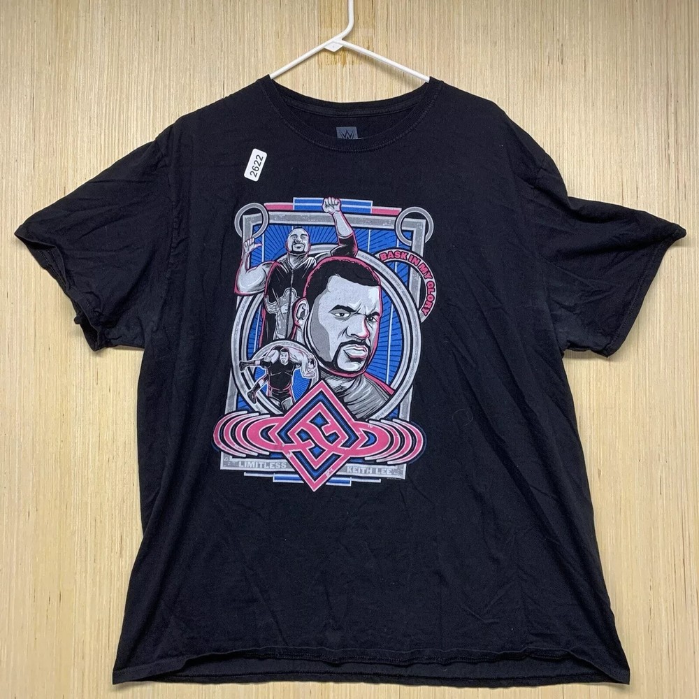 Keith Lee Shirt Adult Size 2Xl Black Short Sleeve Men’s WWE Limitless Graphic