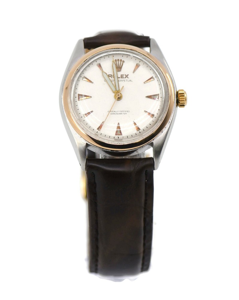 Rolex Oyster Perpetual 6084 Two-Tone Stainless Steel Watch