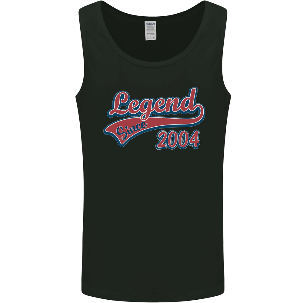 Legend Since 21st Birthday 2004 Mens Vest Tank Top