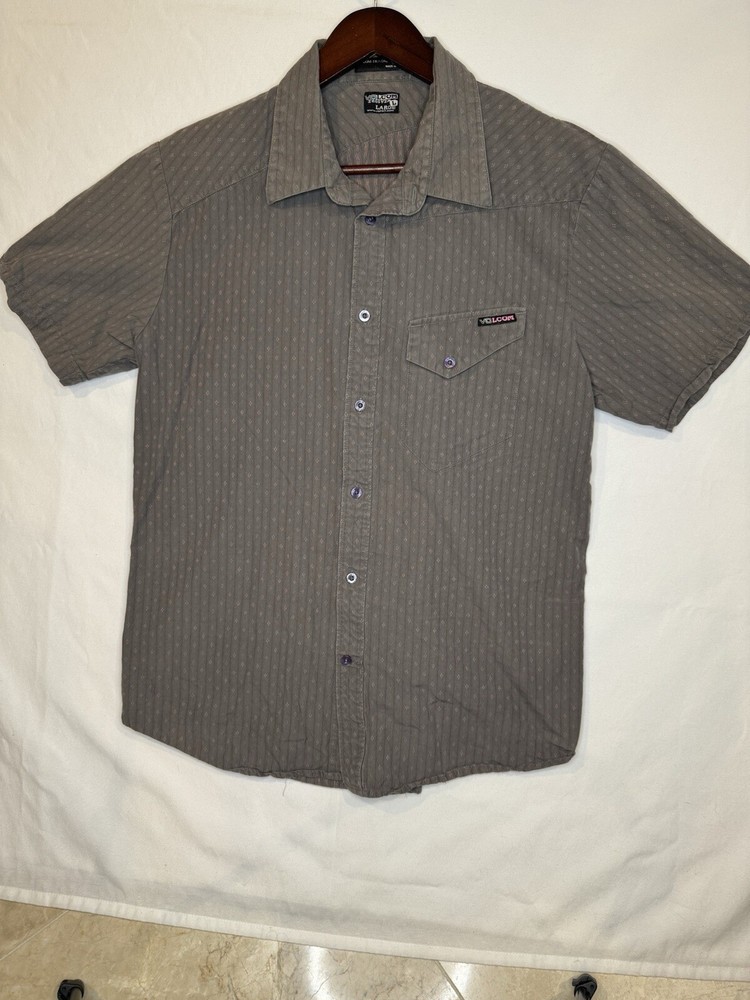 Vintage Volcom shirt large men short sleeve button down