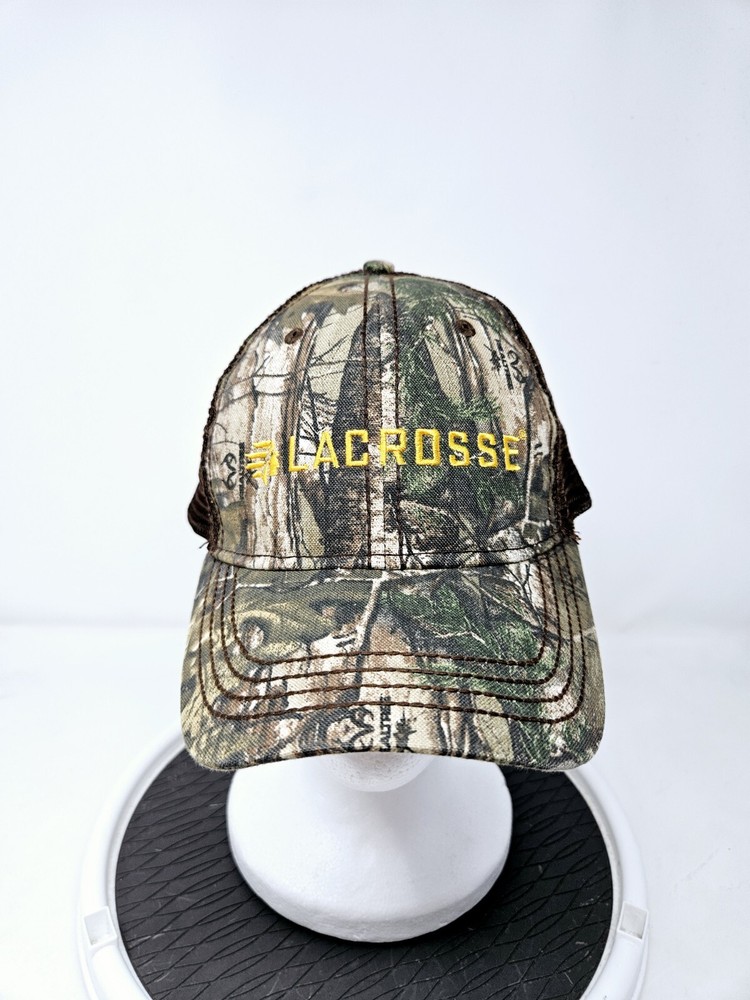 Men's Realtree Camo Mesh Snapback Hat Y2K Hunting Outdoors Used FAST SHIPPING