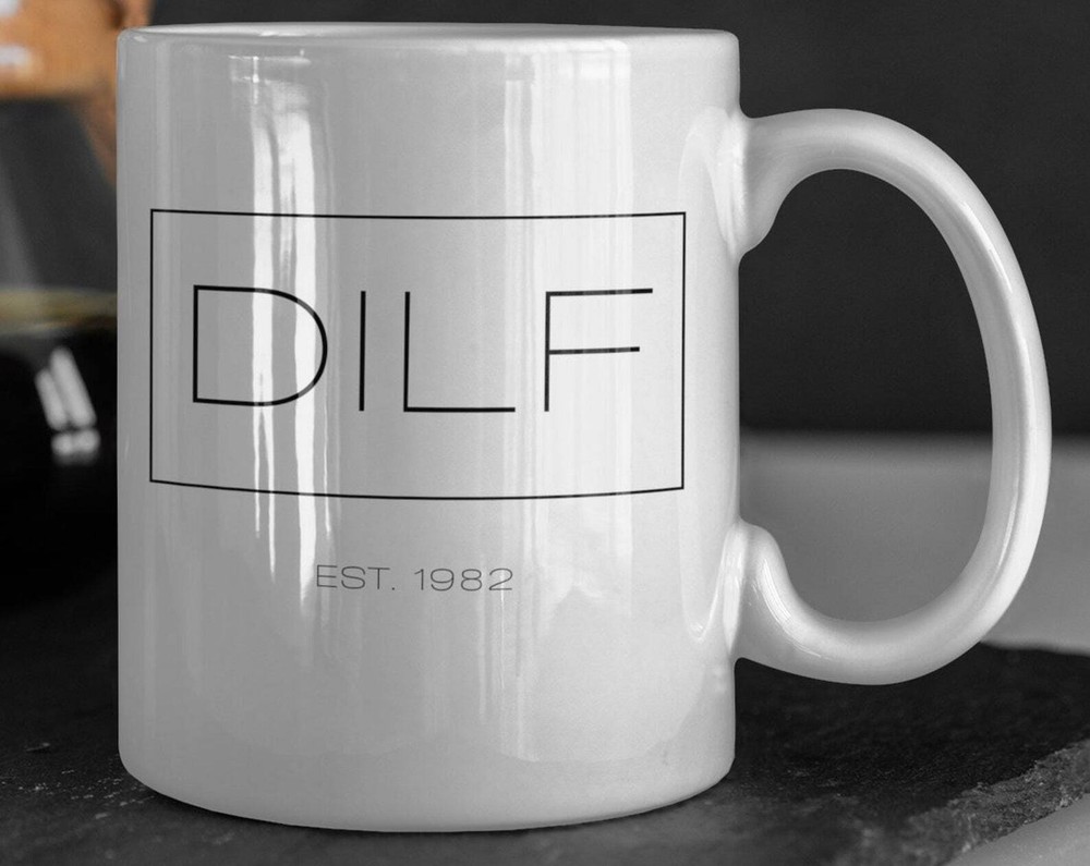 Best New Dad Gift Mug from Wife - Funny Dilf Mug for New Father