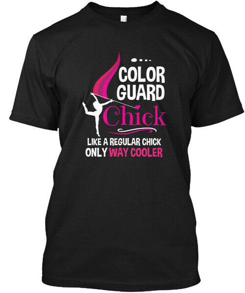 Color Guard Chick Funny Team Women T-Shirt Made in the USA Size S to 5XL