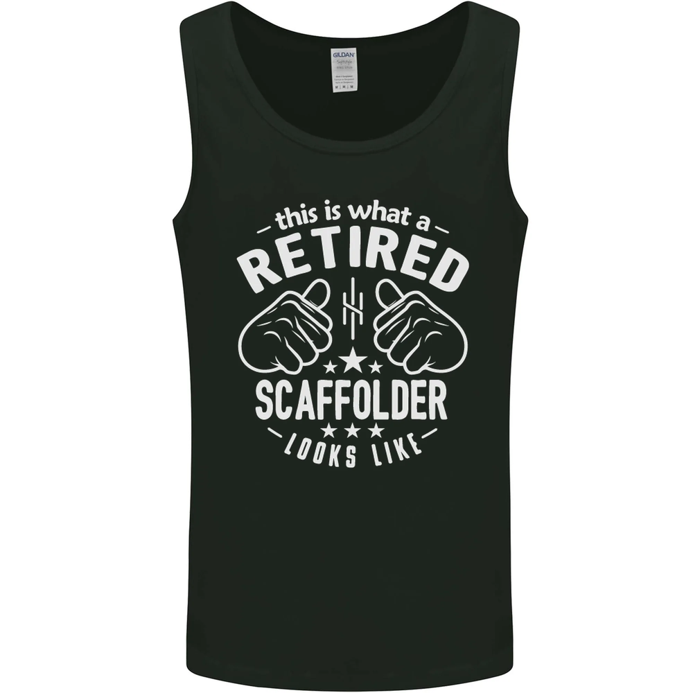 A Retired Scaffolder Looks Like Mens Vest Tank Top