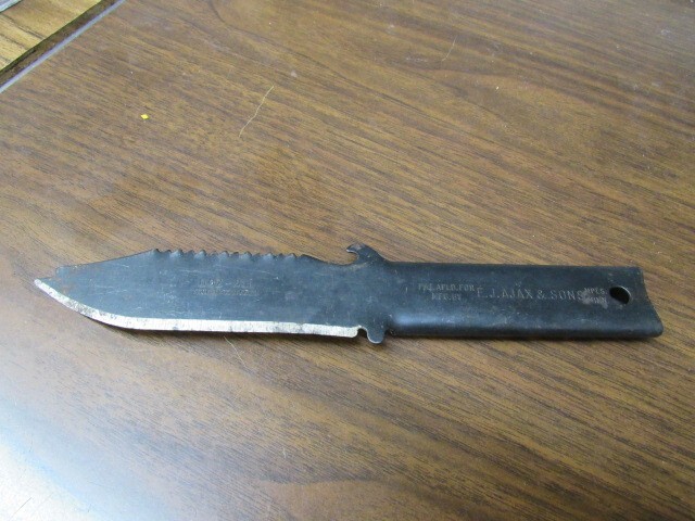 Rare 1950s E J AJAX & SONS DOZ-ALL Swedish Steel Fishing Survival Knife