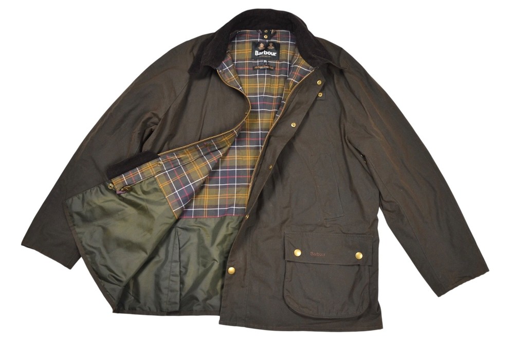 Barbour Ashby Jacket Men's Wax Olive England Classic Sylkoil Size 3XL