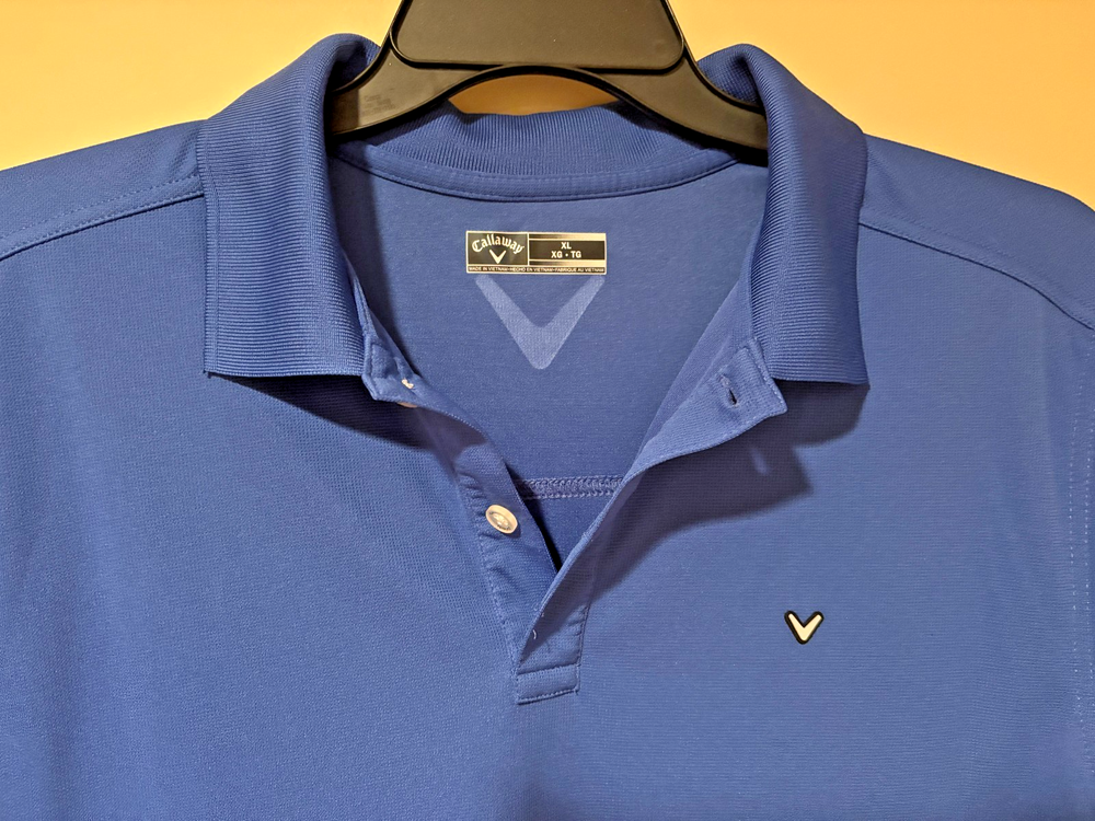 Callaway Men's Royal Blue Short Sleeve Shirt Size XL