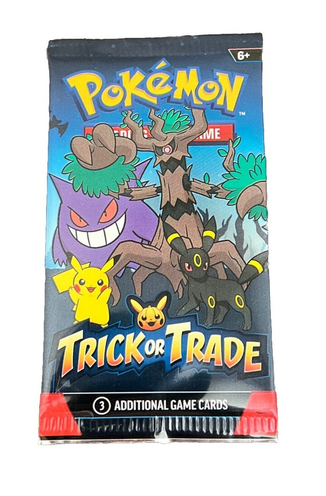 Pokemon Trick Or Trade Booster Pack Halloween 3 Card Pack 2024 (1 Pack)