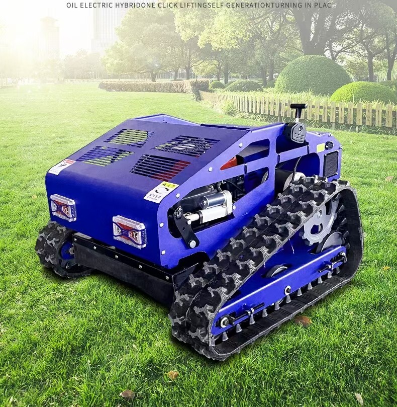 Robotic Gas-Powered Remote Control Lawn Mower for Agriculture & Forestry