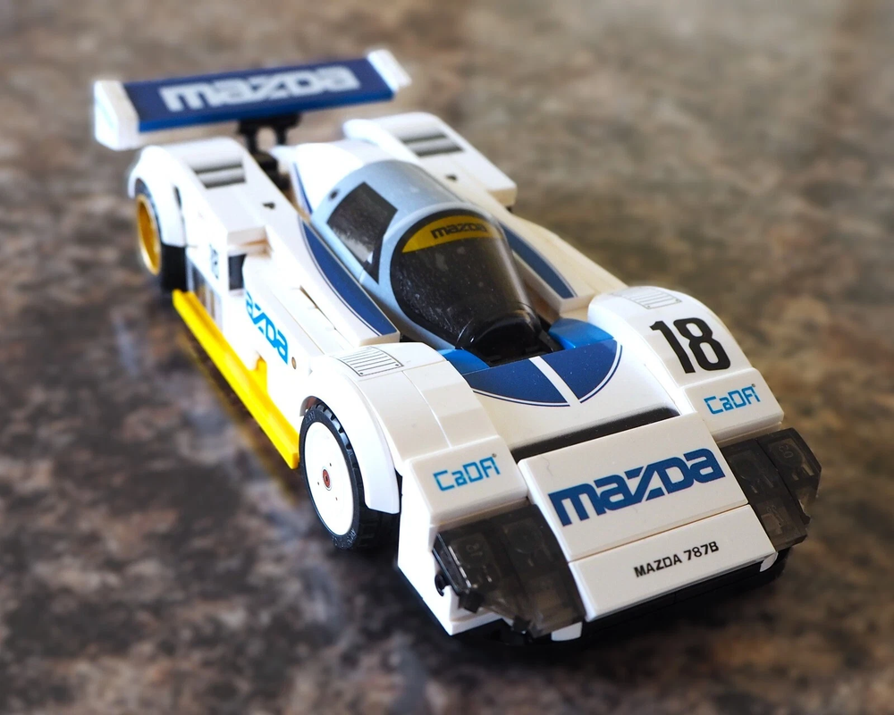 Mazda 787B Racing Car Brick Model MOC - 242 pieces, 8 studs wide