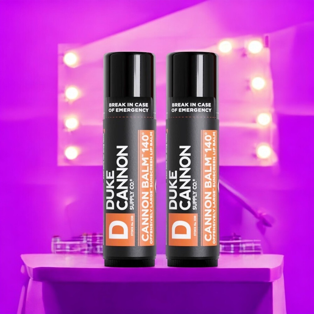 Duke Cannon 140° Tactical Lip Balm Pack of 2 Hydrate & Defend