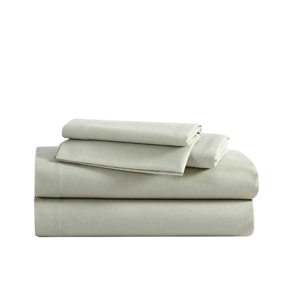 - Queen Sheets, Cotton Flannel Bedding Set, Brushed for Extra Softness, Cozy ...