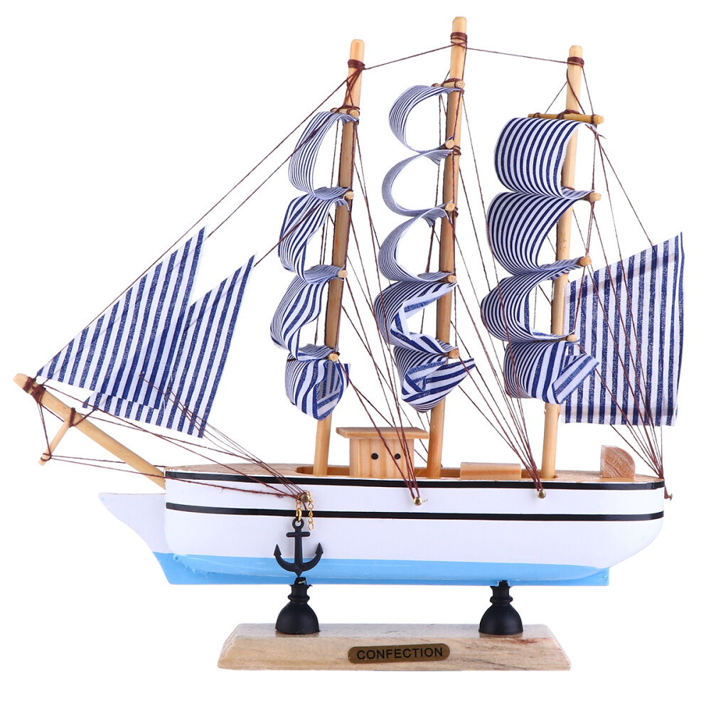 Nautical Sailboat Decor 24cm Ornament Beach Themed Party Child