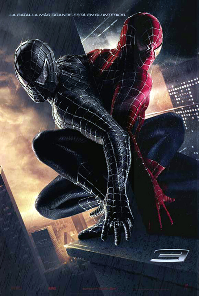Spider-Man 3 (2007) original movie poster adv. vers. B US/spanish - ds - rolled