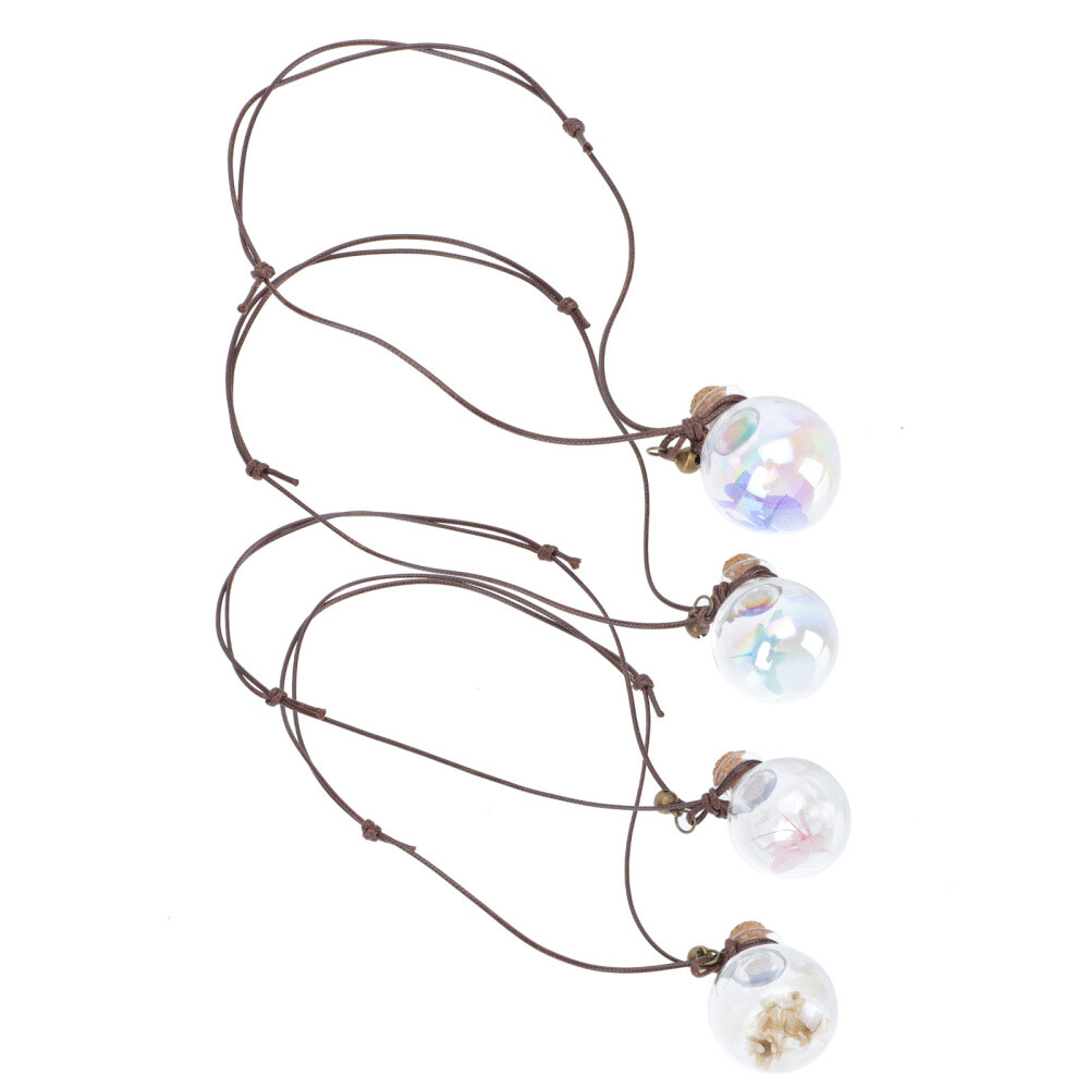 4 Pcs Rear View Mirror Hanging Accessories Perfume Bottle Pendant Colored