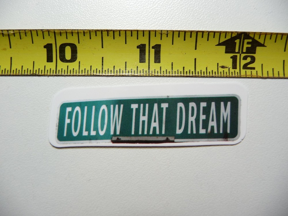 Follow Your Dreams Sticker Decal for Scrapbooking Motivation