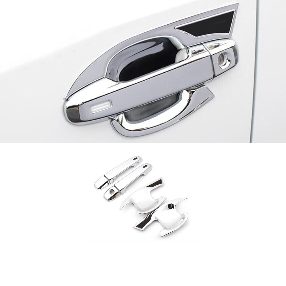 Exterior Side Door Handle Frame Cover For Toyota CHR C-HR 2016-20 Chrome Silver