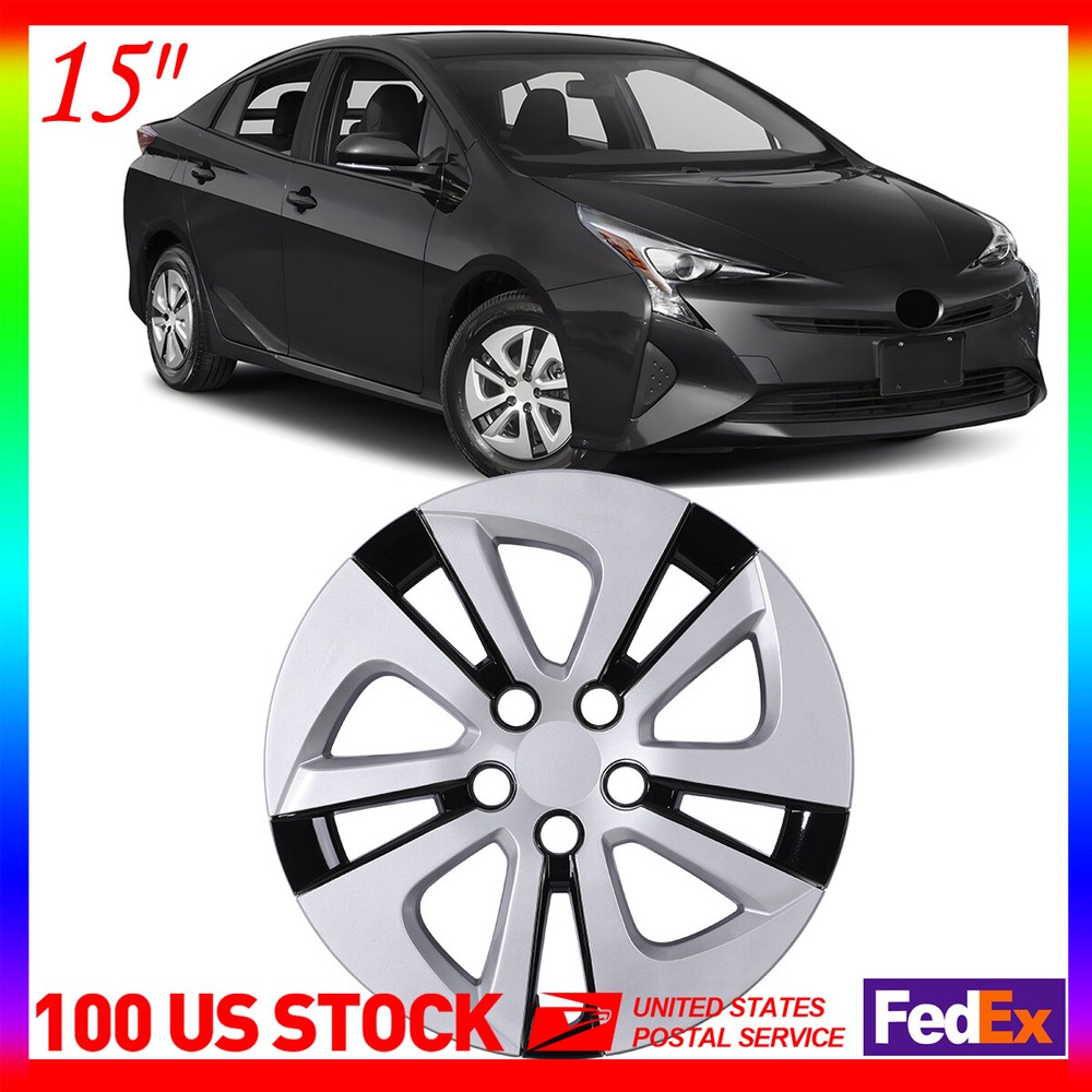 1PC 15-Inch Wheel Rim Cover Hubcap for 2016-2022 Toyota Prius Lacquer Rings Replacement