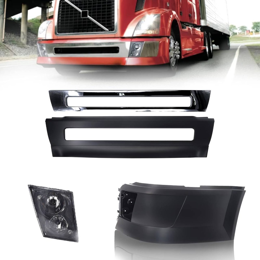 Left Side Bumper Center Foglight for Volvo VNL 2004-2015