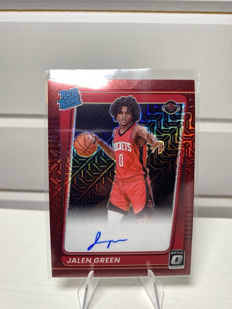 2021 Panini Donruss Optic Jalen Green Red Rated Rookie Auto Mint Condition