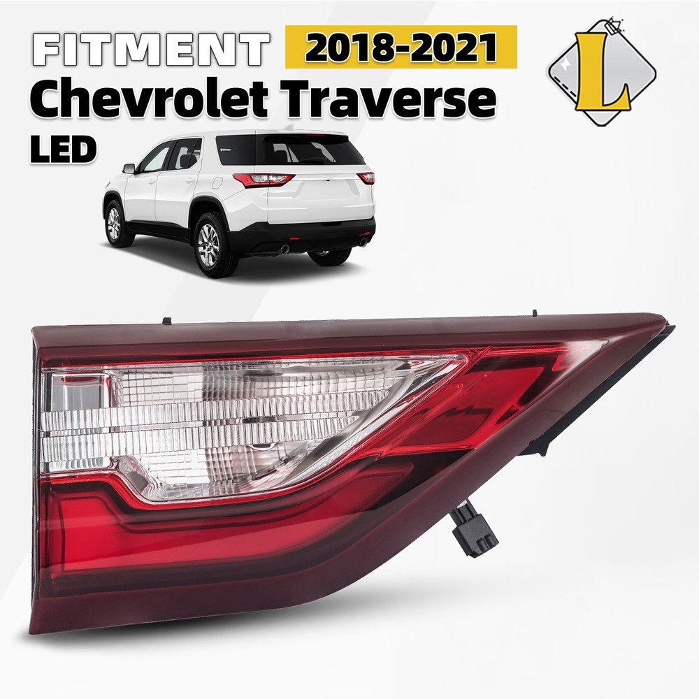 Left Driver Side Inner LED Tail Light Assy For 2018-2021 Chevrolet Traverse Red
