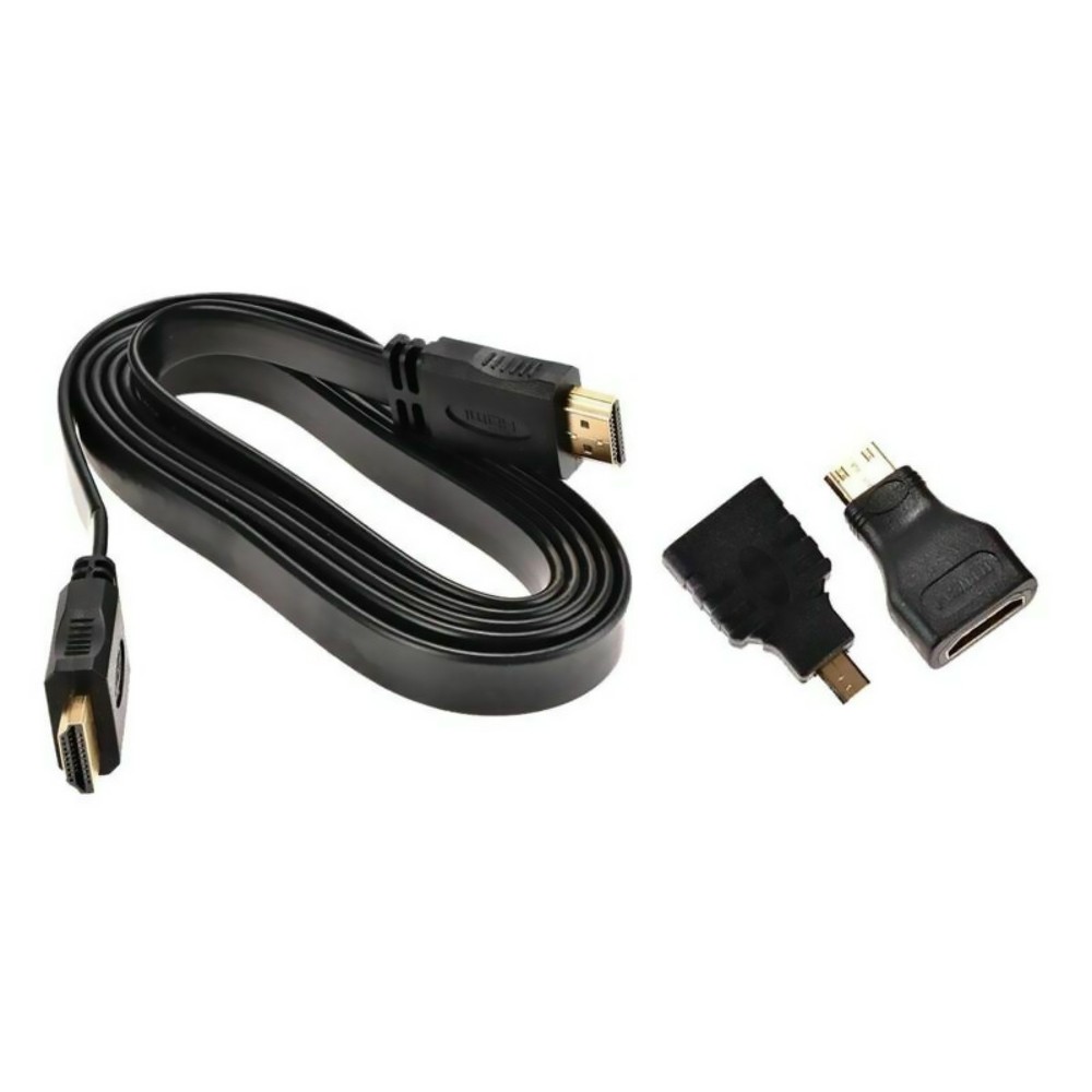 High-Speed 1080P HDMI Cable with Mini/Micro Adapters for Android Tablet PC TV