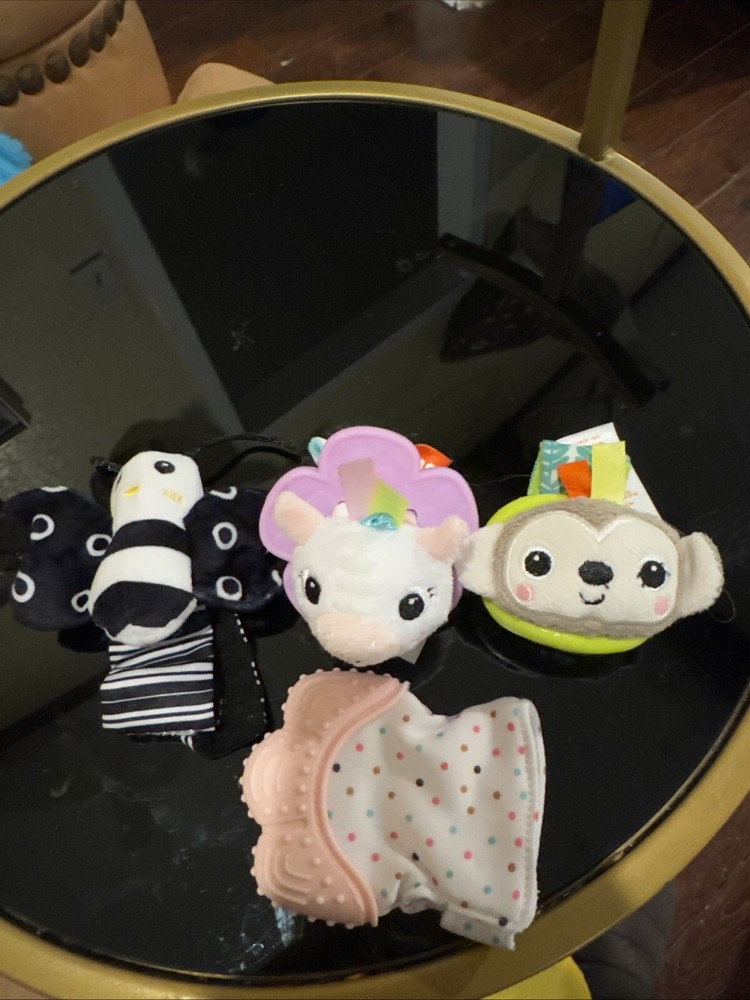 Bright Starts Hand Teether with Arm and Leg Rattles for Babies