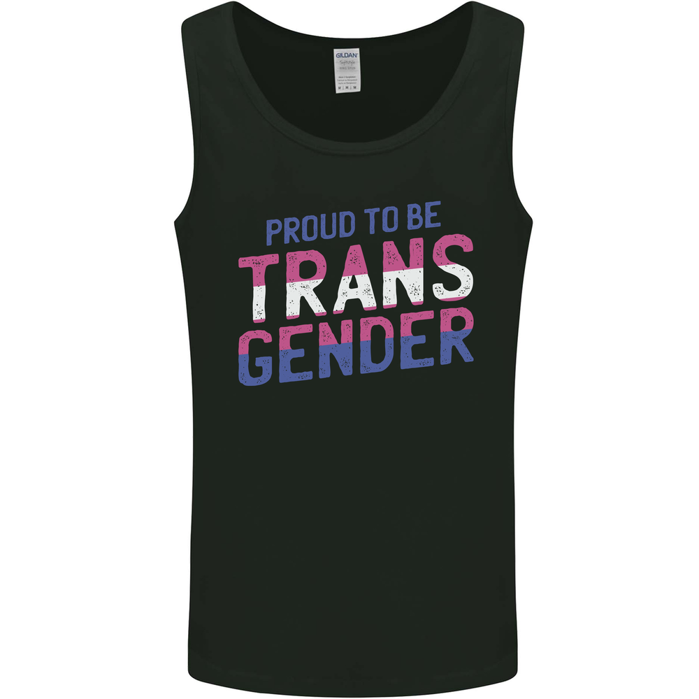 Proud to Be Transgender LGBT Mens Vest Tank Top