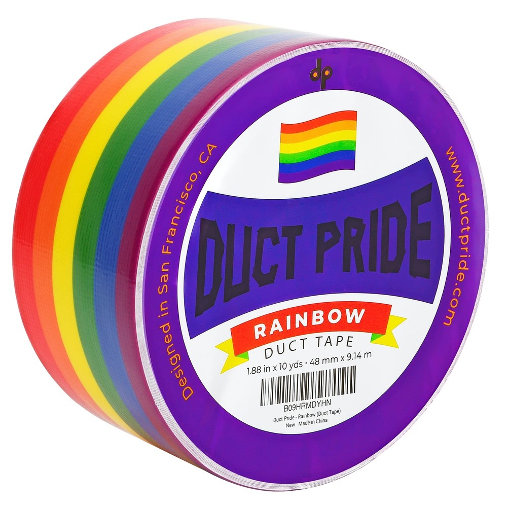 Duct Pride - Rainbow Tape | 1.88 in x 10 yds a Roll | Vibrant Bright Colors |...