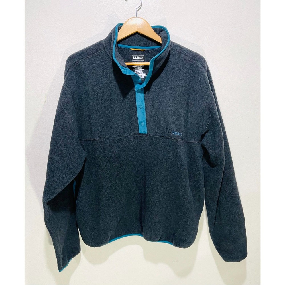L.L. Bean sweatshirt quarter zip fleece outdoor winter sportswear Unisex WXL ML