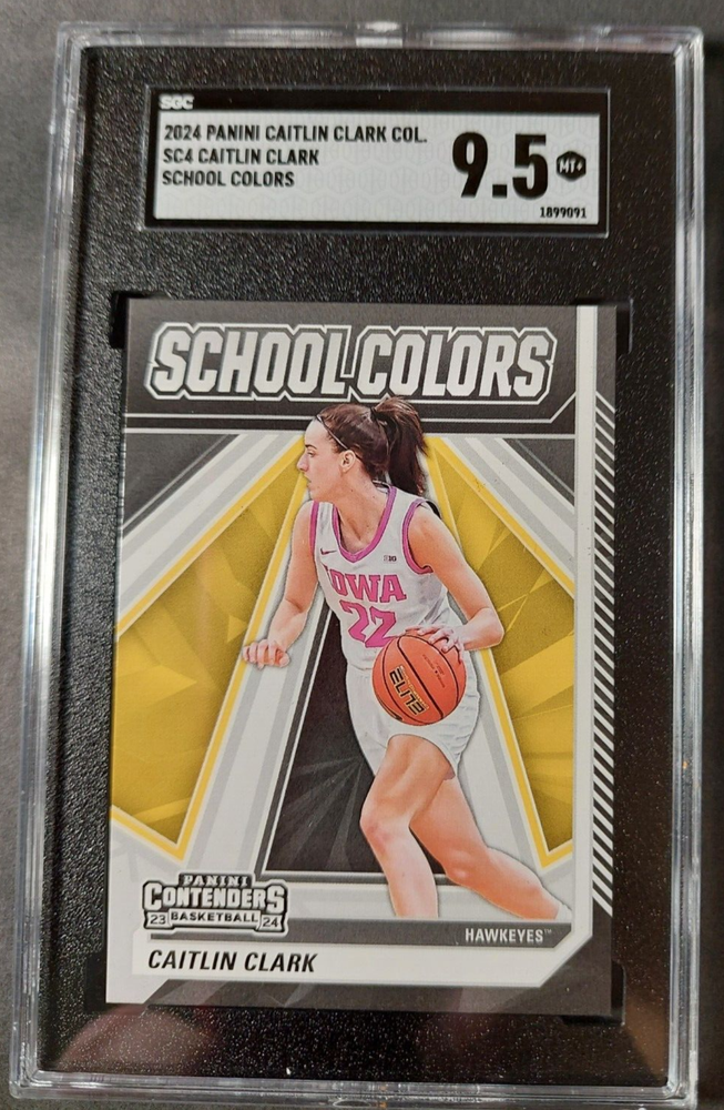 Graded(9.5!) Caitlin Clark School Colors card