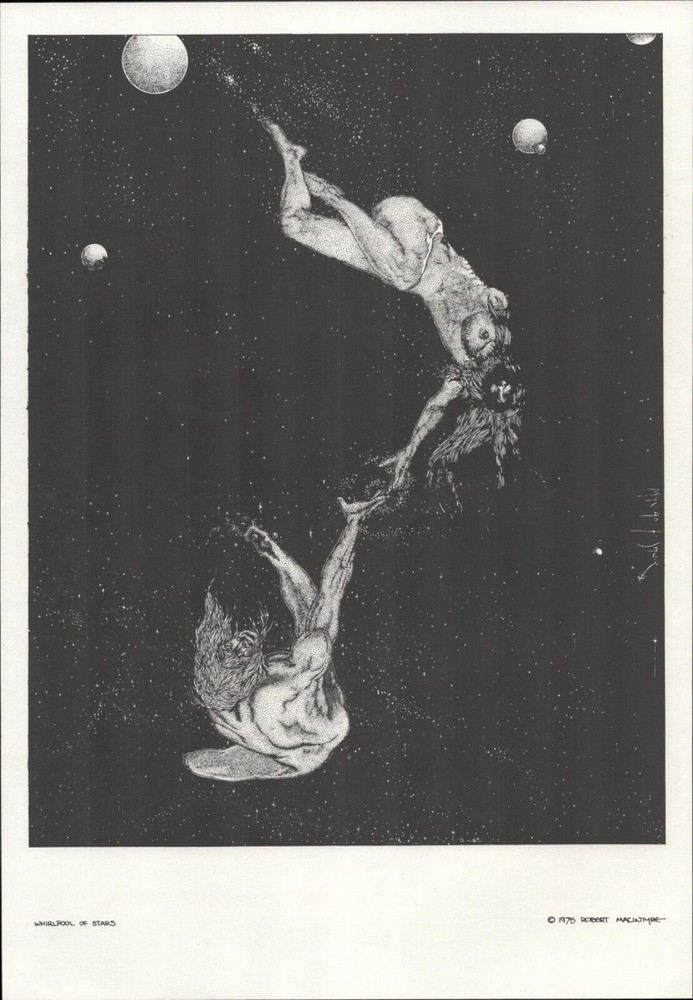 1975 ROBERT MACINTYRE (aka Mac-an-t-saoir) 10x14 art print WHIRLPOOL OF STARS