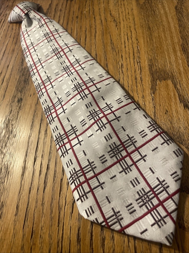 Vintage 60s 70s JC Penney Towncraft Polyester Clip On Wide Tie Mod Disco