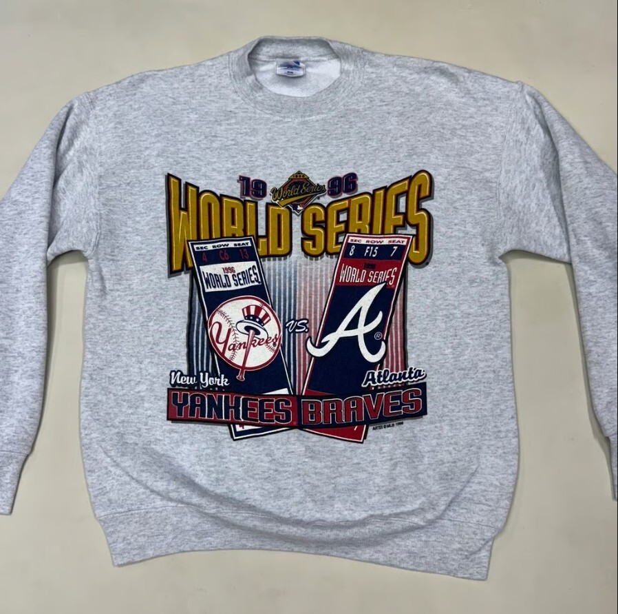 1996 Yankees Braves World Series Vintage Sweatshirt AN42118