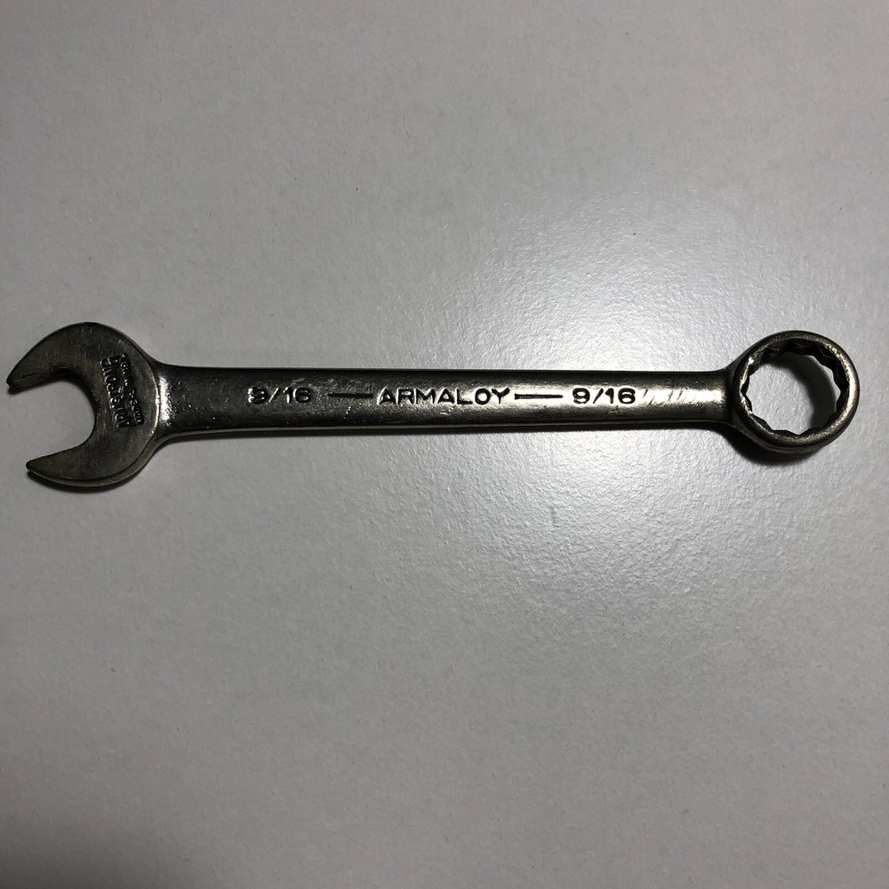 VTG Armstrong 9/16 Combination Wrench  #1163 USA Nice Used 6”