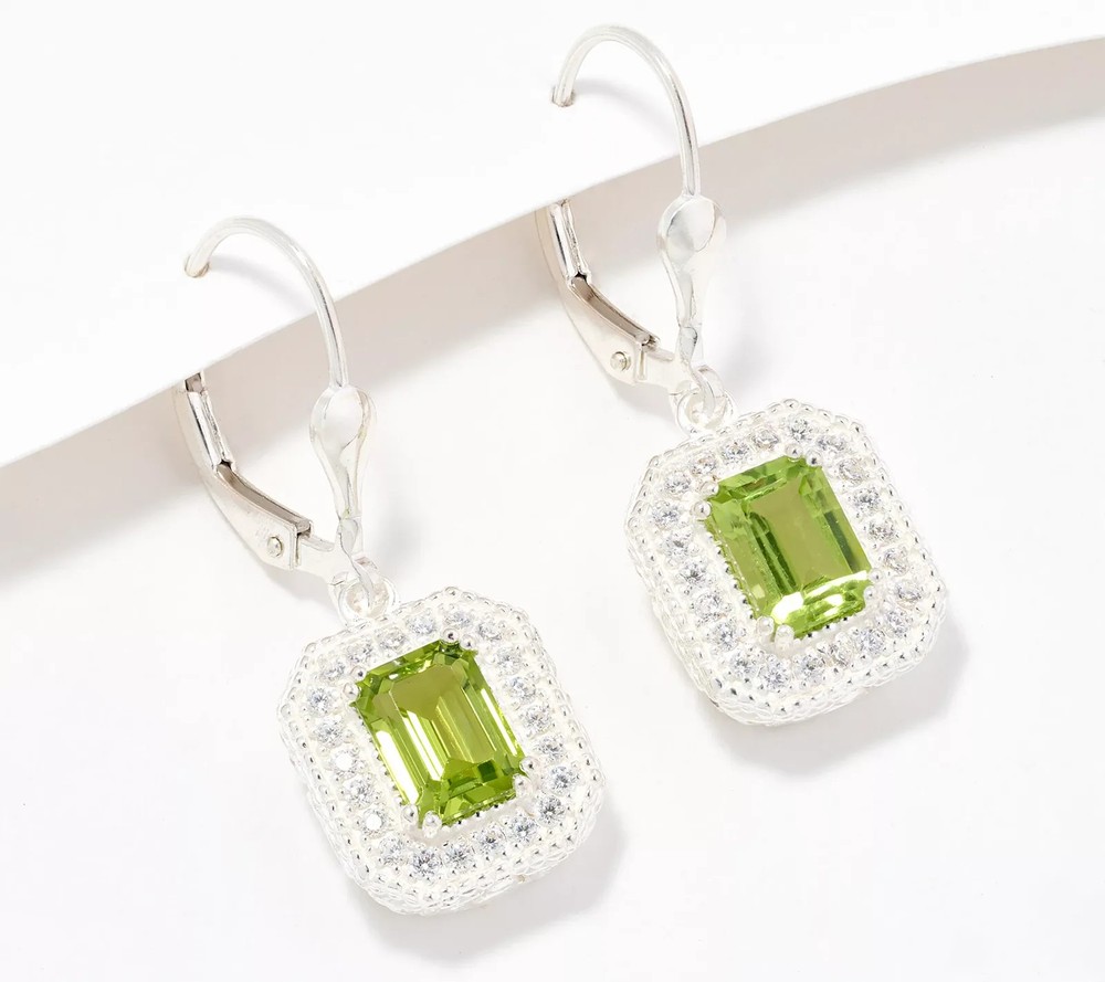 JMH Jewellery Sterling Silver Legacy Peridot Earrings