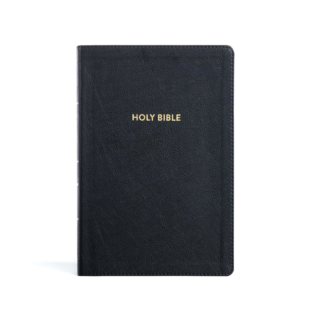 KJV Rainbow Study Bible with Color-Coded Maps and Reading Plans in Black LeatherTouch