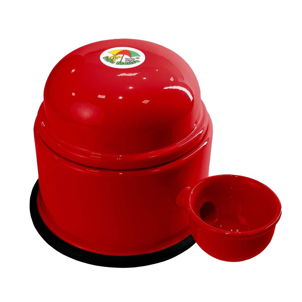 Vida Mansa Water Dispenser 23.7 oz for Dogs and Cats (No Wet Fur) Red