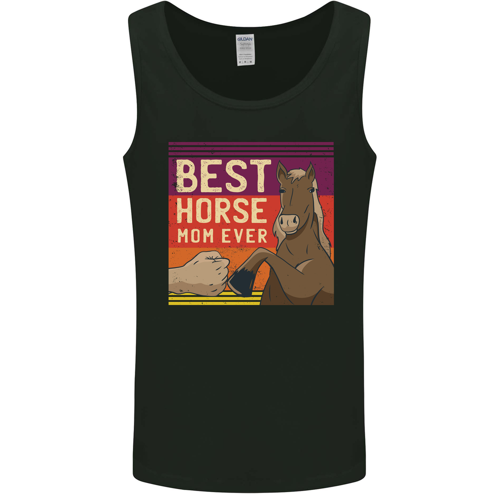 Equestrian Best Horse Mom Ever Funny Mens Vest Tank Top