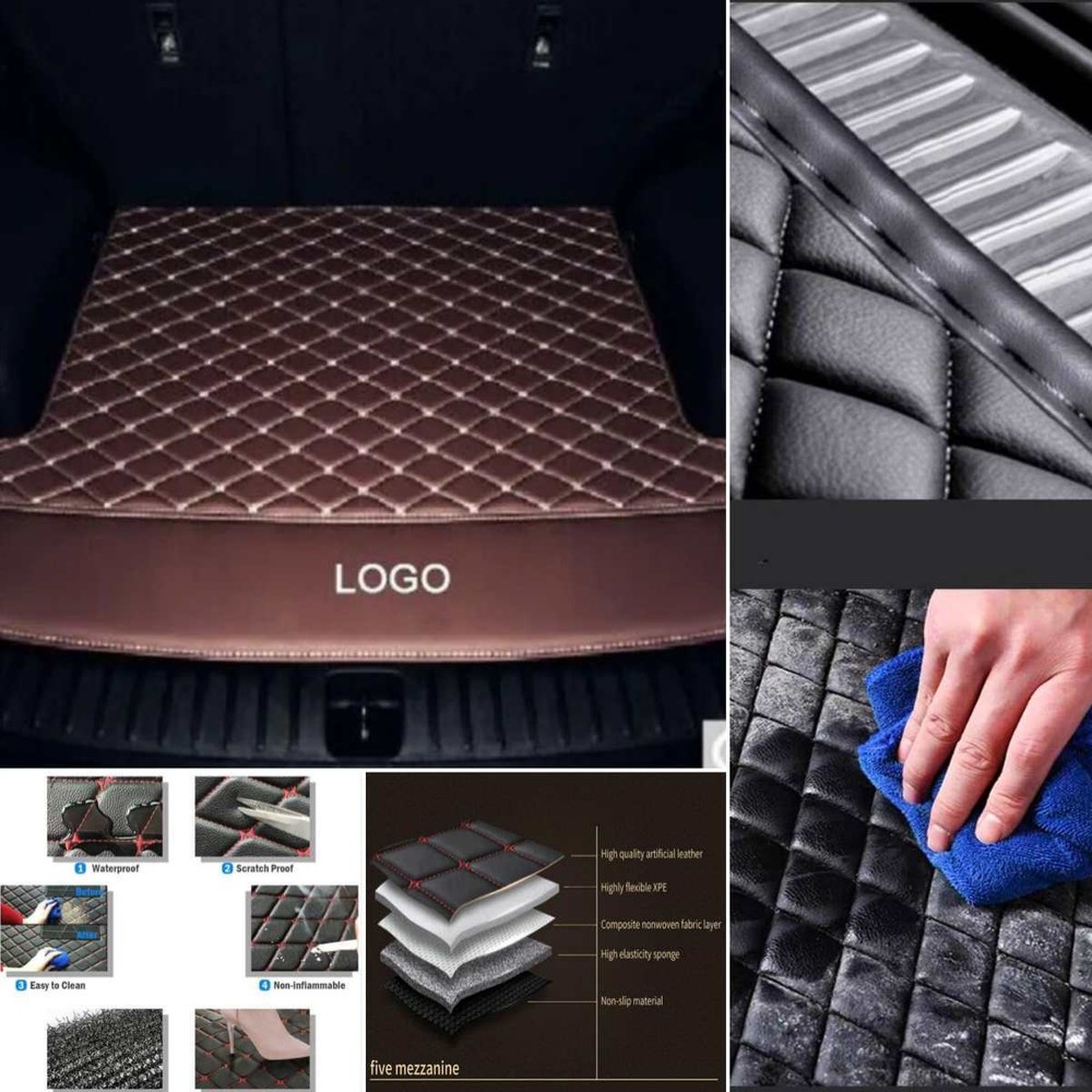 For Fiat 500-500L-500X Car Trunk Mats Rear Carpets Auto Floor Mats Waterproof