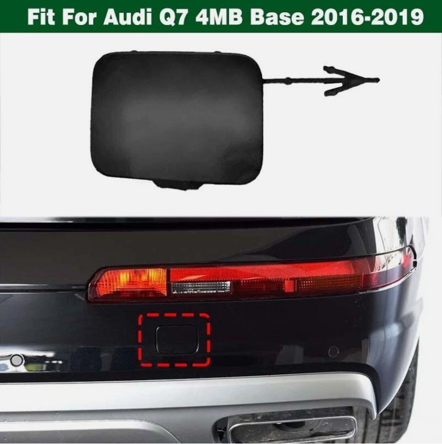 Right Side Rear Bumper Tow Hook Eye Cover Cap For Audi Q7 4MB Base 2016-2019