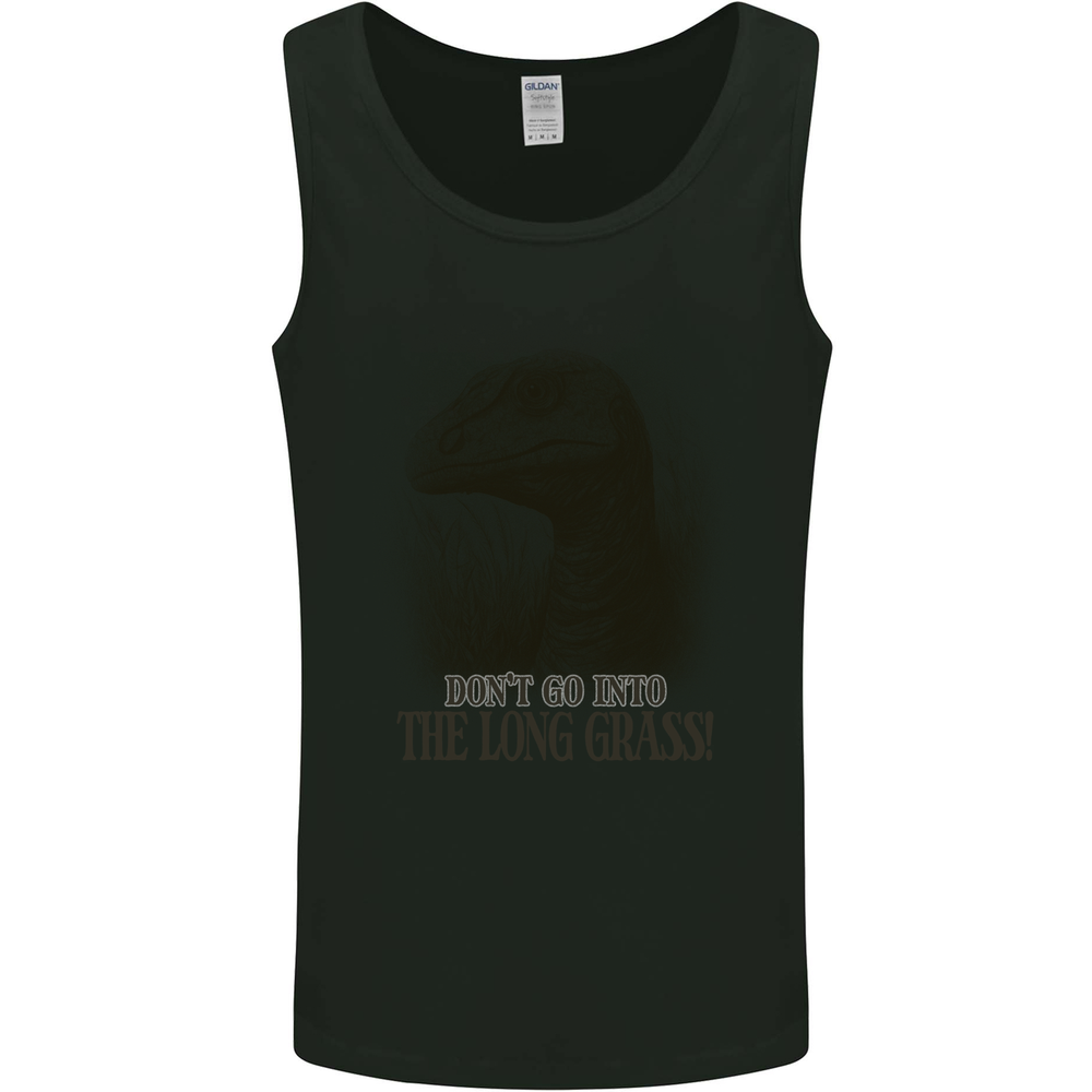 Rapture Don't Go Into the Long Grass Dinosaurs Mens Vest Tank Top