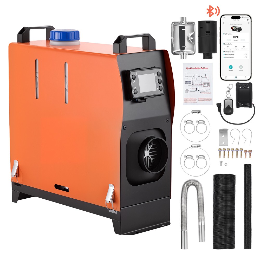 Diesel Air Heater All-in-one 12V 5KW Bluetooth App LCD for Car RV Indoors