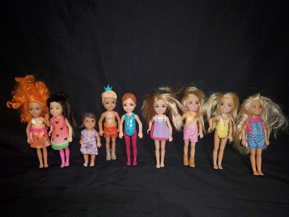 Barbie Doll Kids Mixed Lot Of 9 Club Chelsea