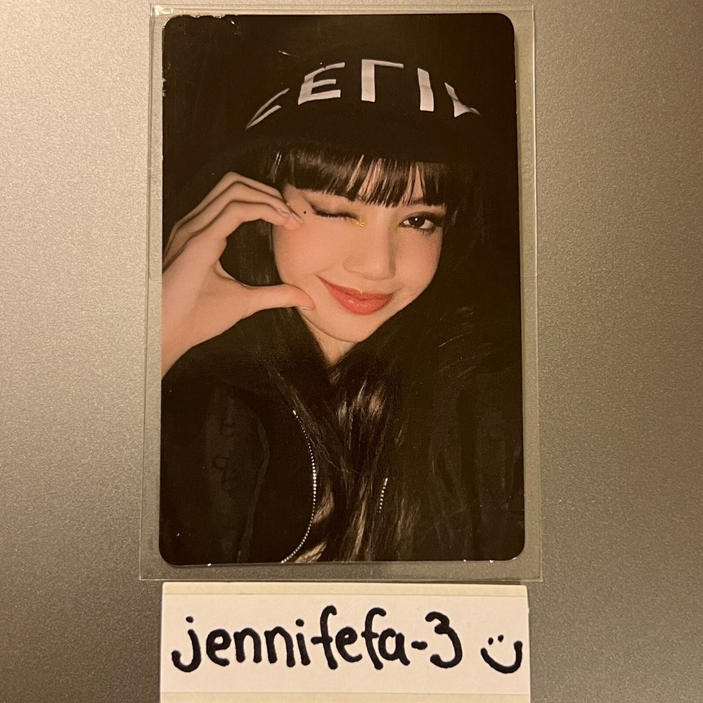 BLACKPINK LISA BORN PINK VINYL LIMITED EDITION SELFIE PHOTOCARD PC W/ FREE GIFT