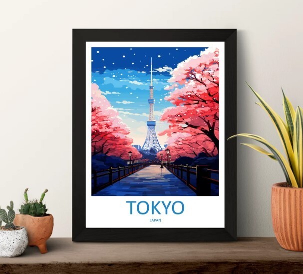 Japan Travel Print Wall Art Japan Wall Hanging Home
