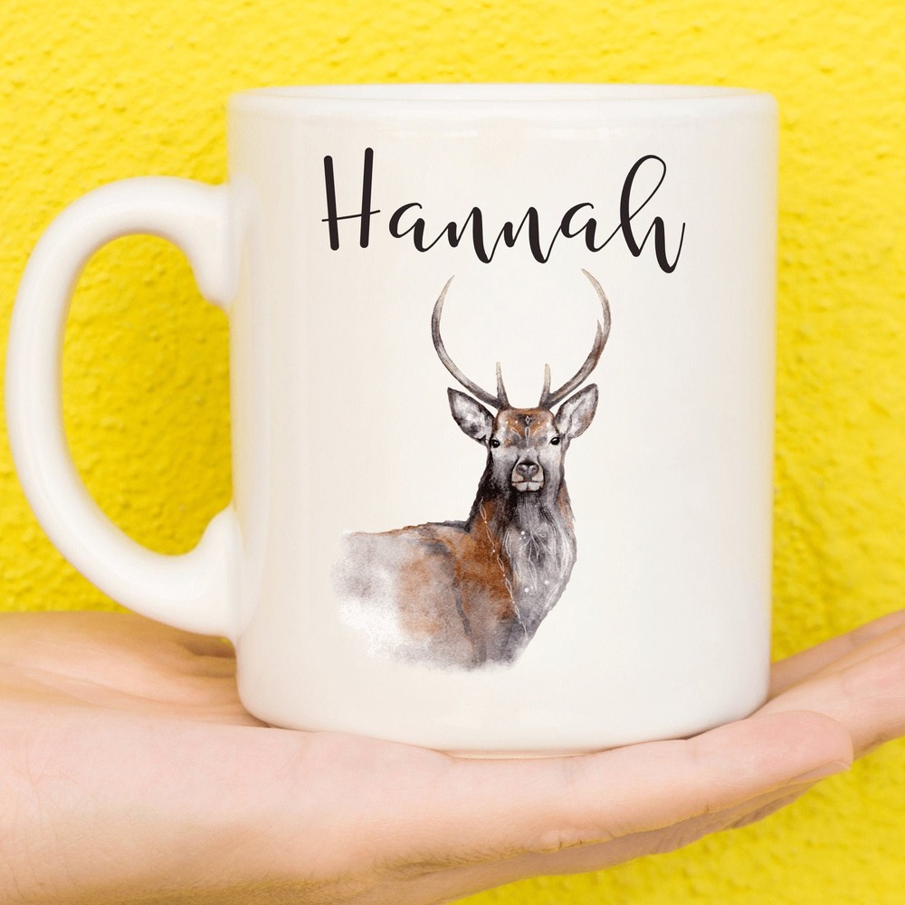 Deer Mug Deer Gift For Animal Lovers Personalised Deer Mug Gifts For Women Gifts