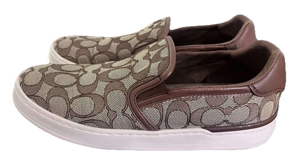 Coach Slip-On Sneakers for Women Size 7M Y2K Inspired Design