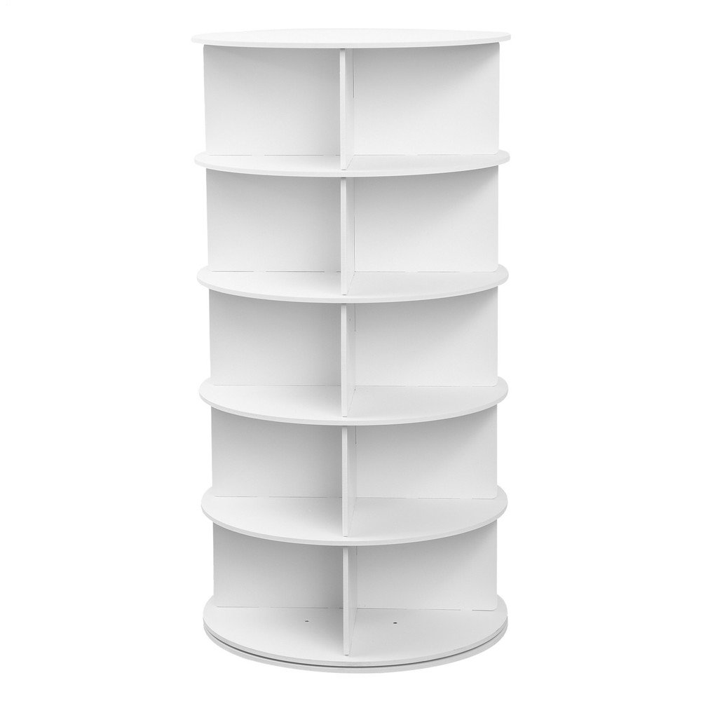 6-Tier 360-Degree Rotating Shoe Rack Storage Tower with Shelves