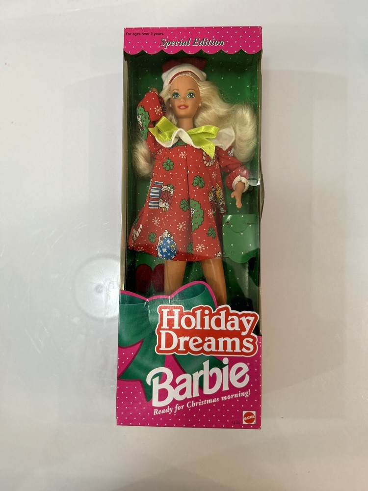 Vintage 1994 Holiday Dreams Barbie Mattel #12192 Christmas Doll Unopened